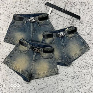 sd Quần short nữ, quần nữ jean phong cách Retro siêu cá tính phối đồ siêu đẹp N 80