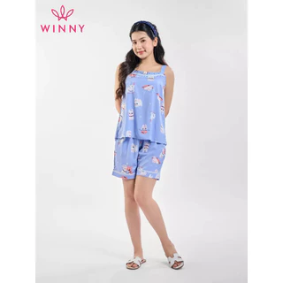 Bộ mặc nhà sát nách quần đùi Winny 2MNLA23047H