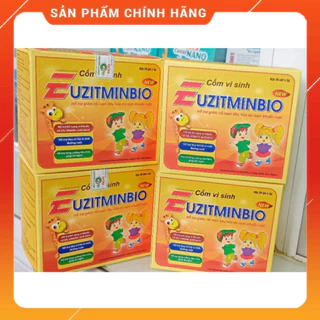 MEN VI SINH Euzitminbio Vị thơm ngon Bé dễ ăn, có thể trộn với sữa, cháo... Tiện Dụng - Hộp 20gói [ Cốm Vi Sinh ]