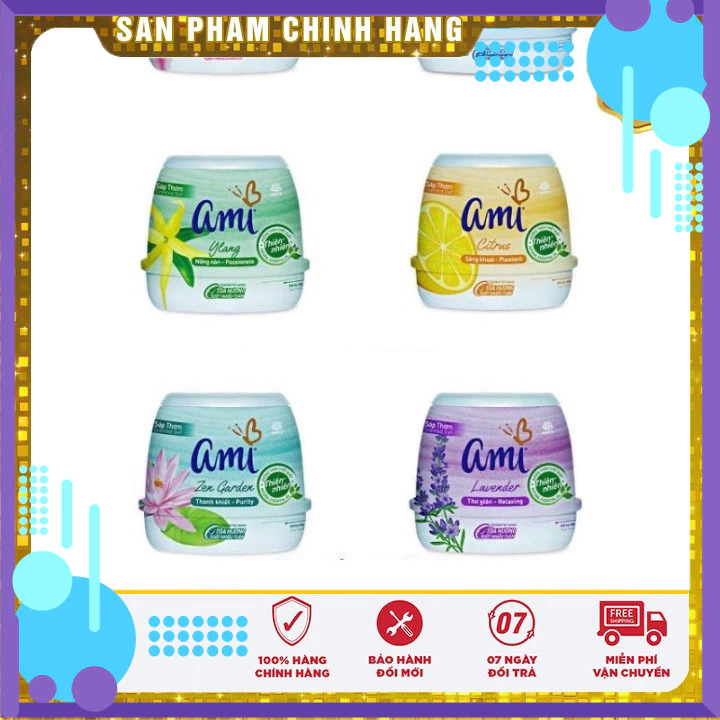 (Khử mùi siêu thơm) Sáp thơm Ami khử mùi 200g , thơm phòng thiên nhiên (Nhiều hương lựa chọn) sapthom [sỉ lẻ có HĐ nhập]