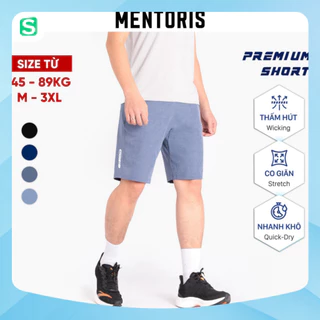 Xả Quần short thể thao Nam Premium Mentoris, vải gió xước cao cấp, đường may tỉ mỉ, form dáng khỏe khoắn MSR02 - Rio Sho