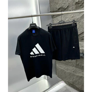 Bộ thể thao Adidas nam hàng cao cấp , Bộ Adidas Cộc Tay nam hàng đẹp chất Cotton Siêu Mát. shop hà kiên Shop Minh Khang