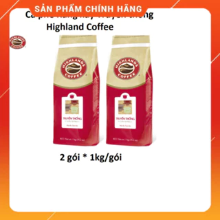 (Sỉ rẻ) Combo 2 gói 1kg Cà phê bột Truyền thống Highlands Coffee. HSD Tháng 01.2025