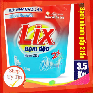 chai Nước Giặt Lix Đậm Đặc Hương Hoa 3.5Kg - Tẩy Sạch Vết Bẩn Cực Mạnh