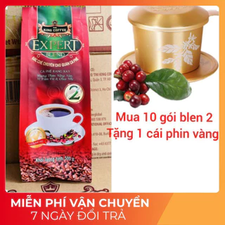 (Sỉ rẻ) Cà Phê Rang Xay Expert Blend 2 KING COFFEE - Túi 500g (Date T4/2025)