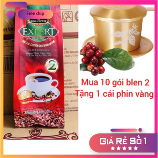 (Sỉ lẻ) Cà Phê Rang Xay Expert Blend 2 KING COFFEE - Túi 500g (Date T4/2025) [tách lẻ có HĐ nhập]