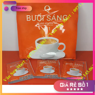 (Sỉ lẻ) Cà phê sữa Buổi Sáng Trần Quang bịch 480g (24 gói vuông * 20g) [tách lẻ có HĐ nhập]