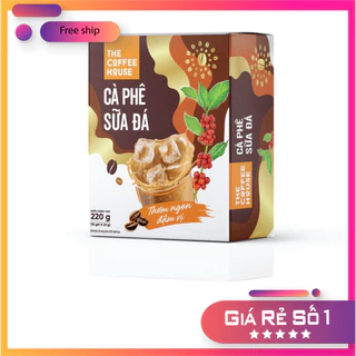 (Sỉ lẻ) Cà phê sữa đá hoà tan The Coffee House (Hộp 10 gói x 22g) [tách lẻ có HĐ nhập]