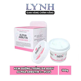 Kem Dưỡng Trắng Da Body Alpha Arbutin Collagen Cream 3plus+ Thái Lan 100g