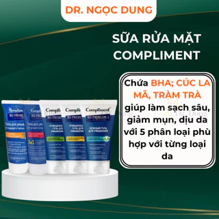 Sữa Rửa Mặt Compliment No Problem Dạng Gel Dùng Cho Mọi Loại Da 200ml