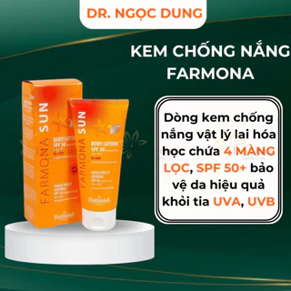 Kem Chống Nắng Farmona Sun Face Cream SPF50 Oil Free Chính Hãng Cho Da Dầu Mụn Nhạy Cảm Thấm Nhanh Siêu Kiềm Dầu 50ml