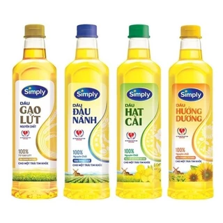 Dầu Ăn Nguyên Chất Simply Cho Trái Tim Khỏe (1L)