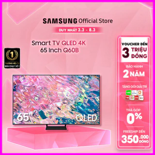 Smart Tivi Samsung 65 Inch 4K QLED QA65Q60BAKXXV 2022 - Miễn phí lắp đặt - sale đầu năm