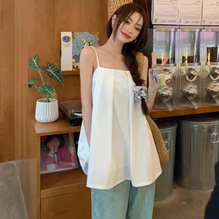 Áo 2 Dây Dáng Babydoll BB Kiểu Đơn Giản Xinh Xắn A5803