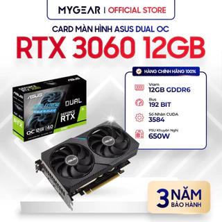 Card màn hình - VGA ASUS RTX 3060 [8GB/12GB] Giá Tốt Chính Hãng [Đen/Trắng] - Bảo hành 36 tháng [NEW]