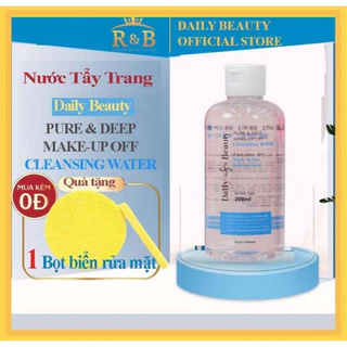 Tẩy Trang Daily Beauty Pure &Deep Make-up Off Cleansing Water cho da dầu mụn