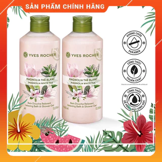 (Có HĐ nhập tách lẻ) (Thảo mộc thiên nhiên) Combo 2 Sữa Tắm Hương Mộc Lan Kết Hợp Trà Trắng Yves Rocher Magnolia White T