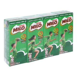 Lốc 4 hộp sữa lúa mạch Nestle Milo Active Go 180ml