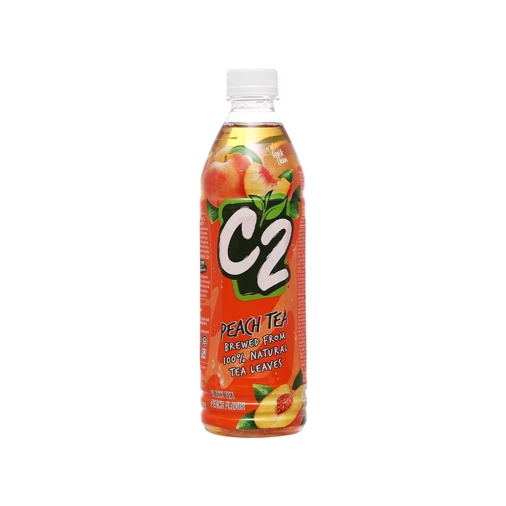 Trà đen hương đào C2 chai 455ml