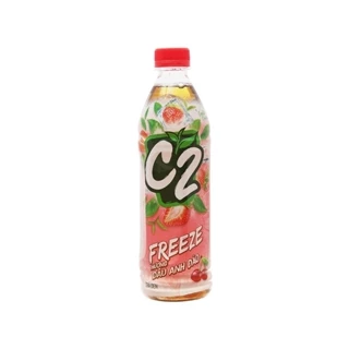 Trà xanh C2 Freeze hương dâu anh đào chai 455ml