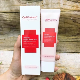 Kem Chống Nắng Cell Fusion C Nâng Tông Cho Mọi Loại Da Toning Sunscreen 100 SPF50+ PA +++ Hàn Quốc chính hãng