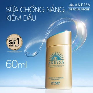 Kem chống nắng Anessa Perfect UV Sunscreen Skincare Milk SPF 50+ PA++++ 60ml nhật bản [Cam Kết Chính Hãng 100%]