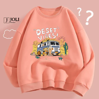 ưagvd Áo Sweater DChất Nỉ Lót Bông Form Rộng tdsvf