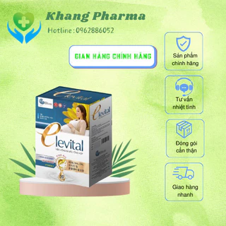 Viên uống tổng hợp Elevital 💥 CHÍNH HÃNG💥 Viên uống bà bầu bổ sung DHA sắt axit folic và các vitamin khoáng chất