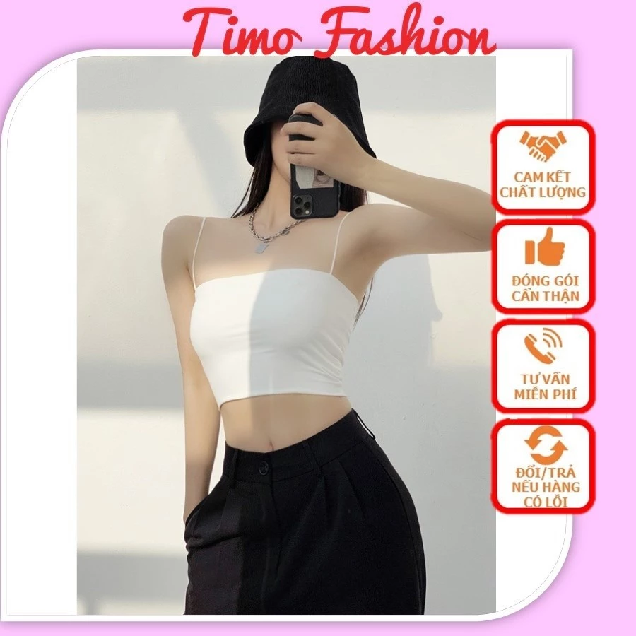 ! Áo 2 dây sợi bún mặc trong siêu mát mùa hè, áo dây croptop dáng ôm thon gọn, thời trang mùa hè đẹp A12