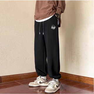 Quần ống rộng Unisex, quần jogger thể thao JTINTOLL có dây rút điều chỉnh eo vải co dãn dày dặn mặc 4 mùa