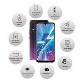 [MÁY PHỤ SIÊU RẺ] điện thoại Vivo Y17 2sim ram 8G/256G Chính Hãng, Cày Game đỉnh, Bảo hành 12 tháng- AZ01