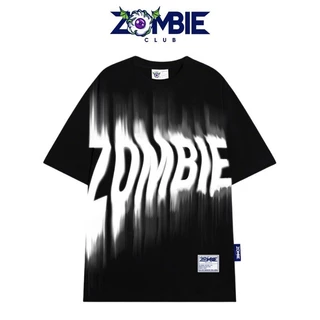 Áo phông nam - Áo phông nữ - Áo thun nam nữ Zombie Club x PAMIN Blur  vải thun cotton định lượng 250gsm chất liệu cotton