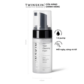 Sữa Rửa Mặt Tạo Bọt Kiểm Soát Dầu - Total Cleansing Foam Twins Skin 100ml