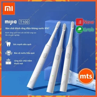 Bàn chải điện xiaomi Mijia T100 pin sạc kháng nước ipx7 bảo vệ nướu chính hãng - Minh Tín Shop