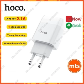 Củ cốc sạc Hoco C72A đầu ra 2.1A 1 cổng USB cao cấp chính hãng - Minh Tín Shop