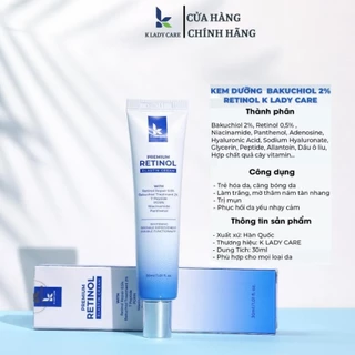 [ MẪU MỚI ] Kem Dưỡng Da Tế Bào Gốc Retinol K Lady Care làm mờ thâm nám tàn nhang tái tạo phục hồi da căng bóng 30ml