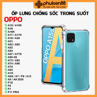 Ốp lưng chống sốc Oppo A12 A15 A15s A16 A16k A17 A17k A18 A5 A9 A31 A36 A38 A52 A53 A54 A58 A73 A78 A98 4G 5G 2020