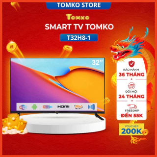 Smart HD Tivi TOMKO 32 inch, chính hãng TOMKO, bảo hành đến 24 tháng .... - giảm giá sốc