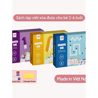 Tập tô vẽ thông minh xóa được Lalala Baby - Giáo dục toàn diện Montessori cho bé từ 1 - 6 tuổi