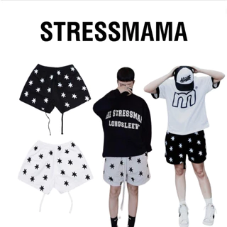 Quần Short In Kín Ngôi Sao StressmamA ❤ Quần Đùi Chất Cotton Thô Mềm Mịn Dày Dặn Phong Cách Hàn Quốc