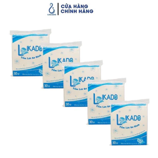 Chính Hãng Miếng lót phân su cho bé likado kích thước 20x20cm (30 miếng/1 túi) (5 GÓI) Flashsale99k