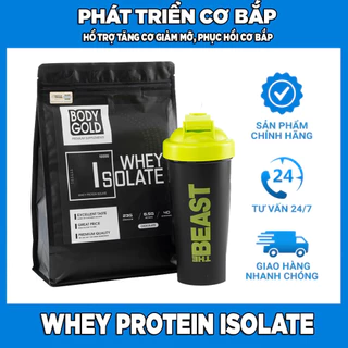 Sữa Tăng Cơ Giảm mỡ - Whey Protein Isolate Body Gold - Túi 1kg + Quà tặng