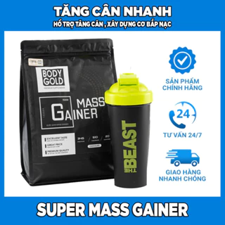 Sữa Tăng Cân Tăng Cơ - Super Mass Gainer Body Gold - Túi 1,5kg + Quà tặng