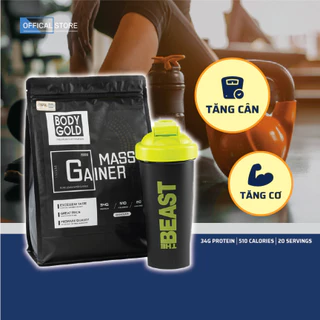 Mass Gainer Hight Protein Sữa Tăng Cân Tăng Cơ Body Gold túi 1,5kg + Tặng Bình Lắc 700ml