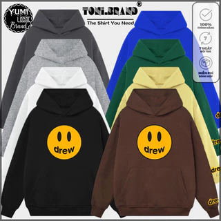 Áo Hoodie DREW SMILEY FACE Local Brand nỉ bông cực dày form rộng Unisex giữ ấm chống nắng (HD2800L - Full Box) (Yumi Fas