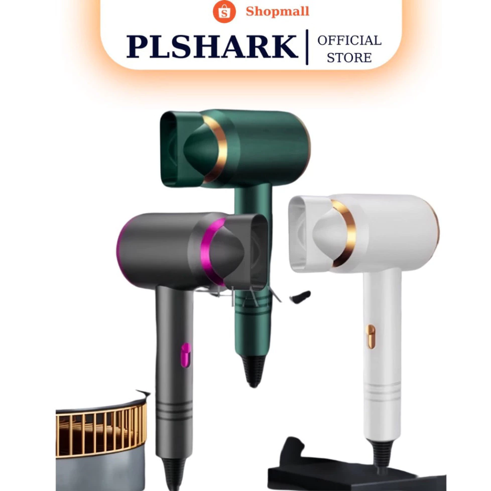Máy sấy tóc 2 chiều nóng lạnh công suất lớn 2300W 3 chế độ sấy tiện lợi PLSHARK