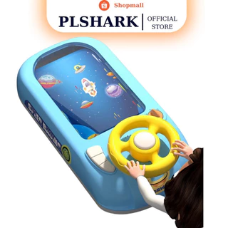 Đồ Chơi Đường Đua Ô Tô Màn Hình Điện Tử Có Vô Lăng Điều Khiển Kèm Nhạc PLSHARK