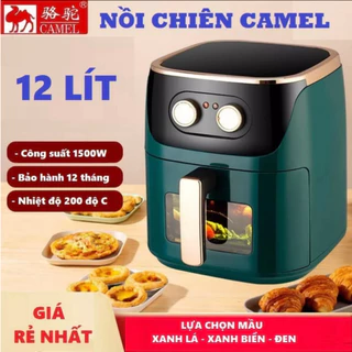 Nồi Chiên Không Dầu EMBER Camel 12 Lít dân dụng tiện nghi Bảo hành chánh Hãng 24 Tháng