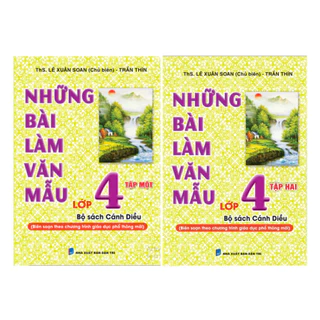 Sách - Combo Những Bài Làm Văn Mẫu Lớp 4 - Tập 1 + 2 Biên soạn theo chương trình GDPT mới - Cánh Diều