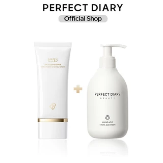 Set Kem chống nắng 60ml + Sữa rửa mặt PERFECT DIARY Axit amin 200ml